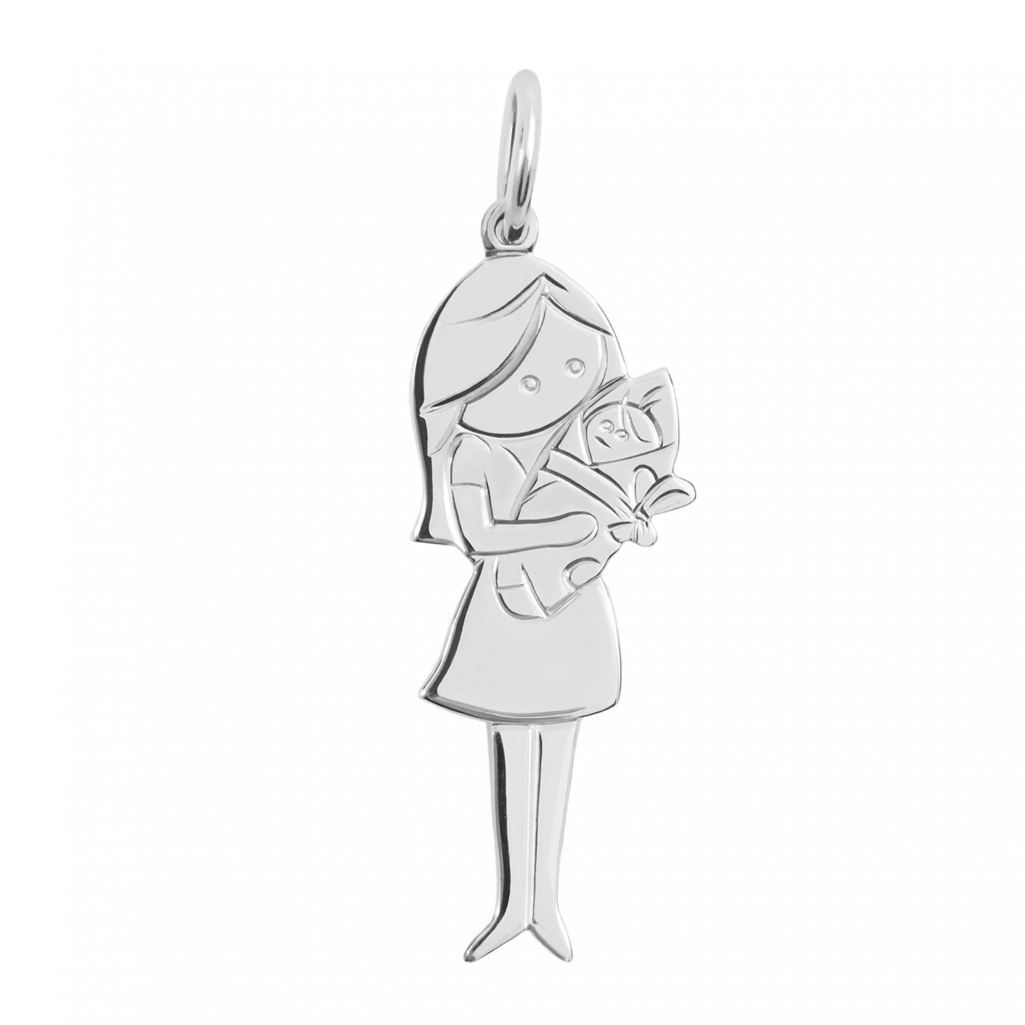 

Кулон-подвеска Семья Мама с новорожденным ребенком BOSNEX Family Necklace Pendant Серебро (JSP-0014)