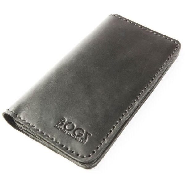 

Мужское портмоне ручной работы из кожи BOGZ Long CRS Black P48M5S6