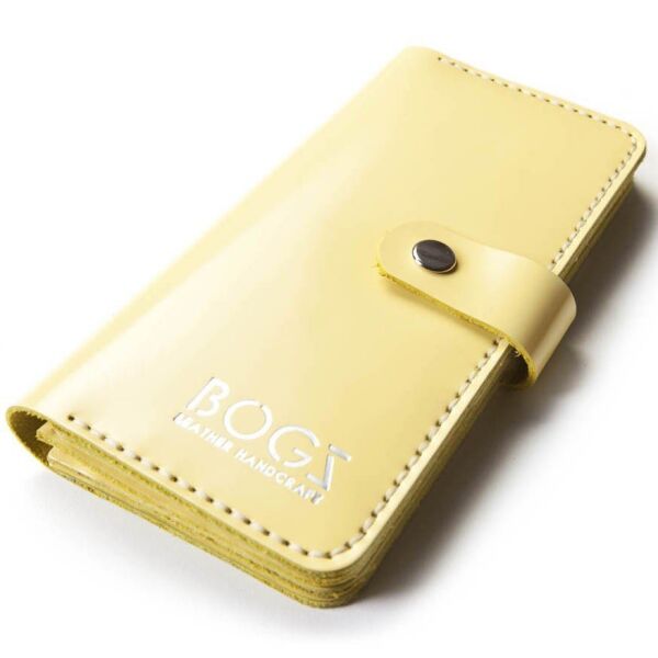 

Женское портмоне ручной работы из кожи BOGZ Madlen L Yellow P19M34S4