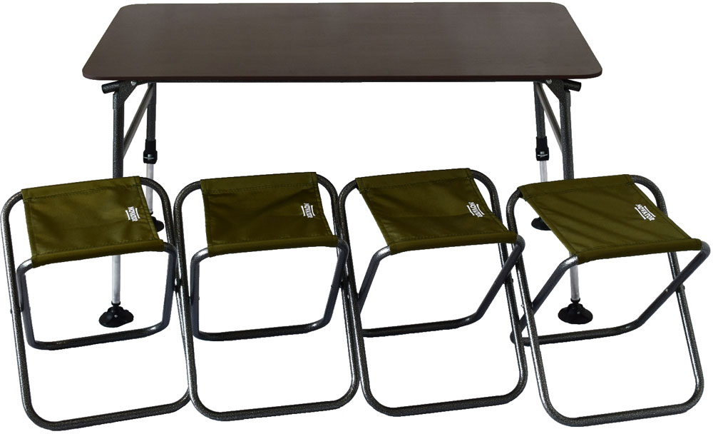 

Комплект мебели складной Novator SET-3 120 х 65 х 60 см Коричневый (201937)