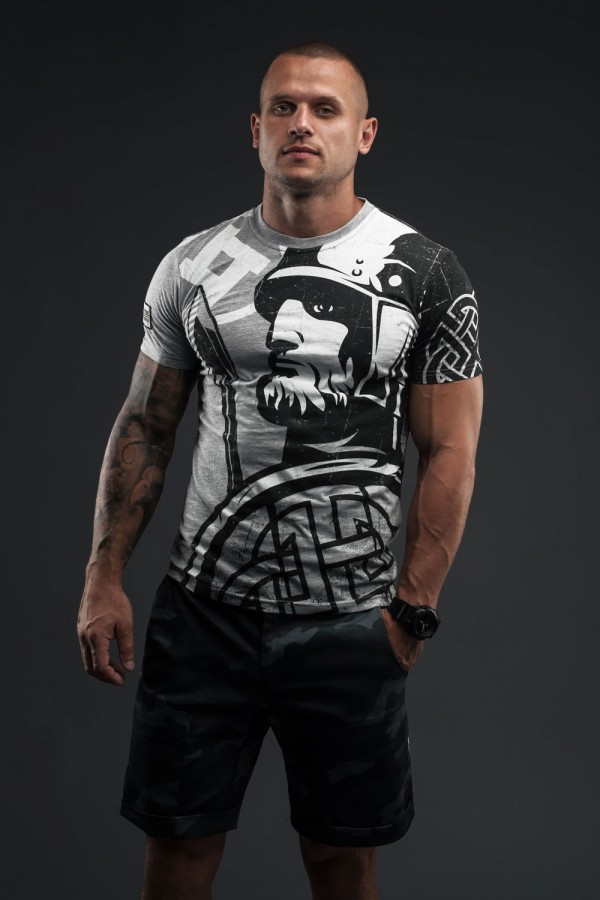 

Футболка чоловіча Sva Stone Bellator Вітязь S сіра