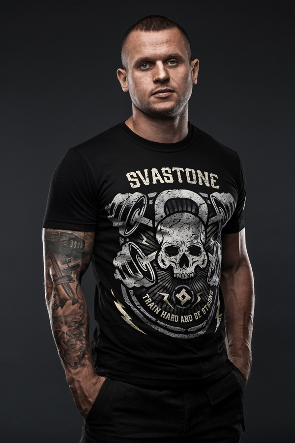 

Футболка чоловіча Sva Stone Train Hard M чорна