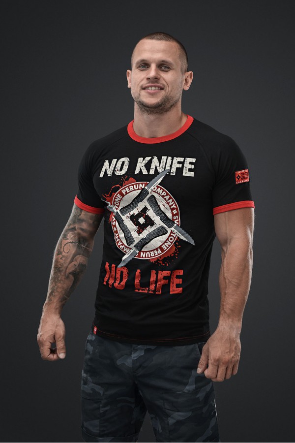 

Футболка чоловіча Sva Stone No Knife No Life L чорна