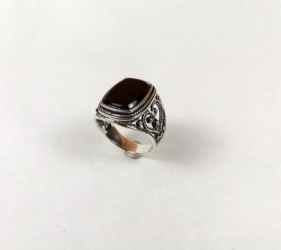 

Мужское кольцо с ониксом Maxi Silver 3546 SE, размер 16
