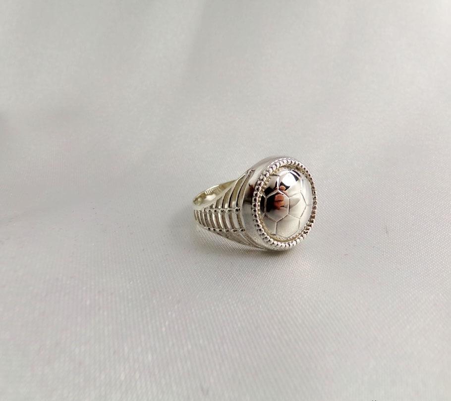 

Кольцо мяч Maxi Silver 3784 SE, размер 17.5