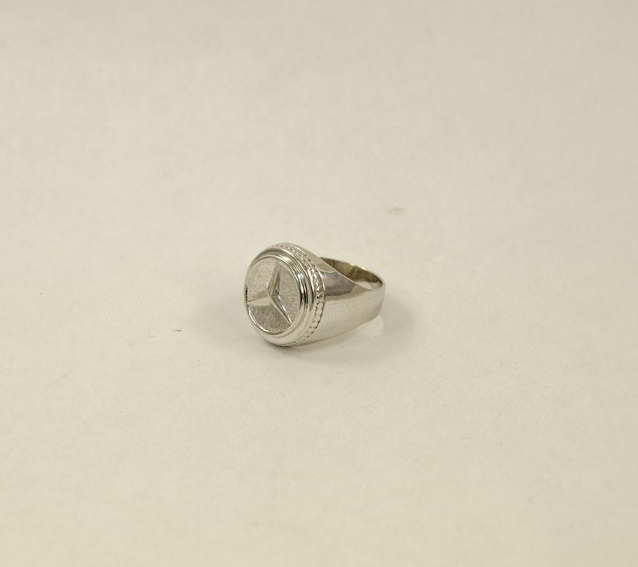 

Кольцо мерседес Maxi Silver 6685 SE, размер 18