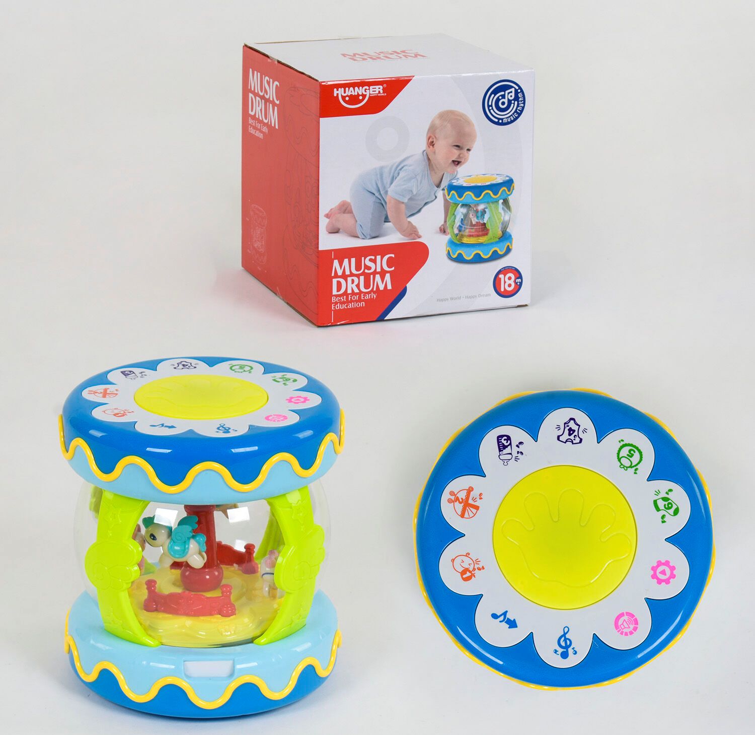 

Развивающий музыкальный барабан Star Toys Factor Co (HE 0703)
