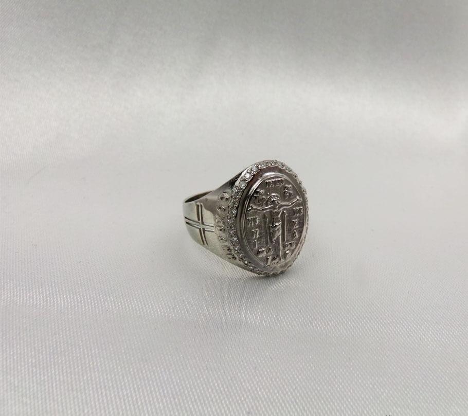 

Мужское кольцо спаси и сохрани Maxi Silver 3776 SE, размер 16.5