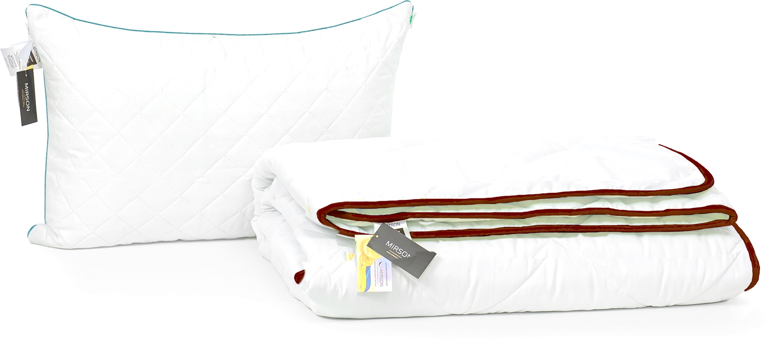 

Набор с шерстяным волокном Mirson Eco Деми "Aloe Vera" №3670 одеяло 155x215 см + подушка 50х70 см средняя