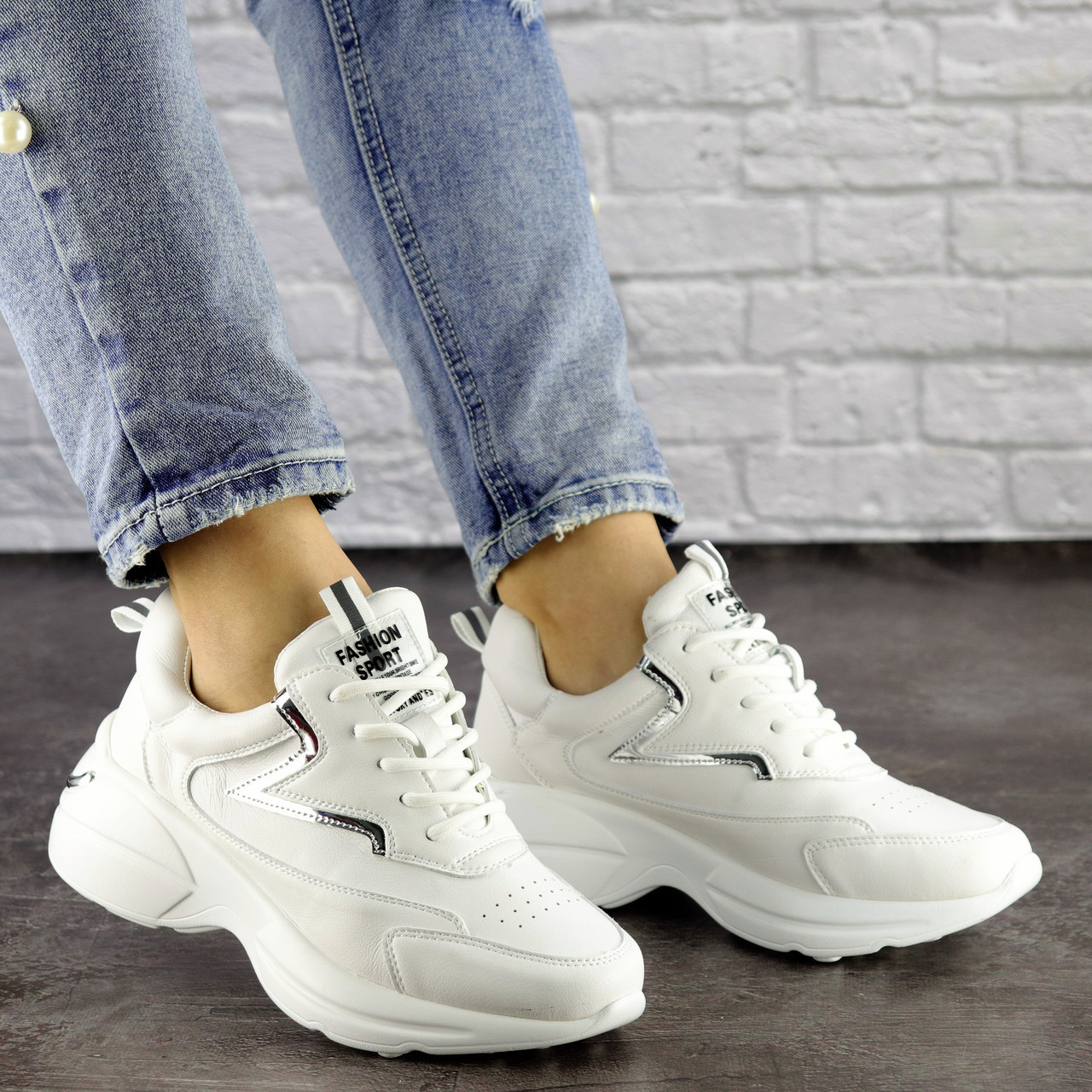 

Женские кроссовки Fashion Cora 1502 39 размер 24,5 см Белый