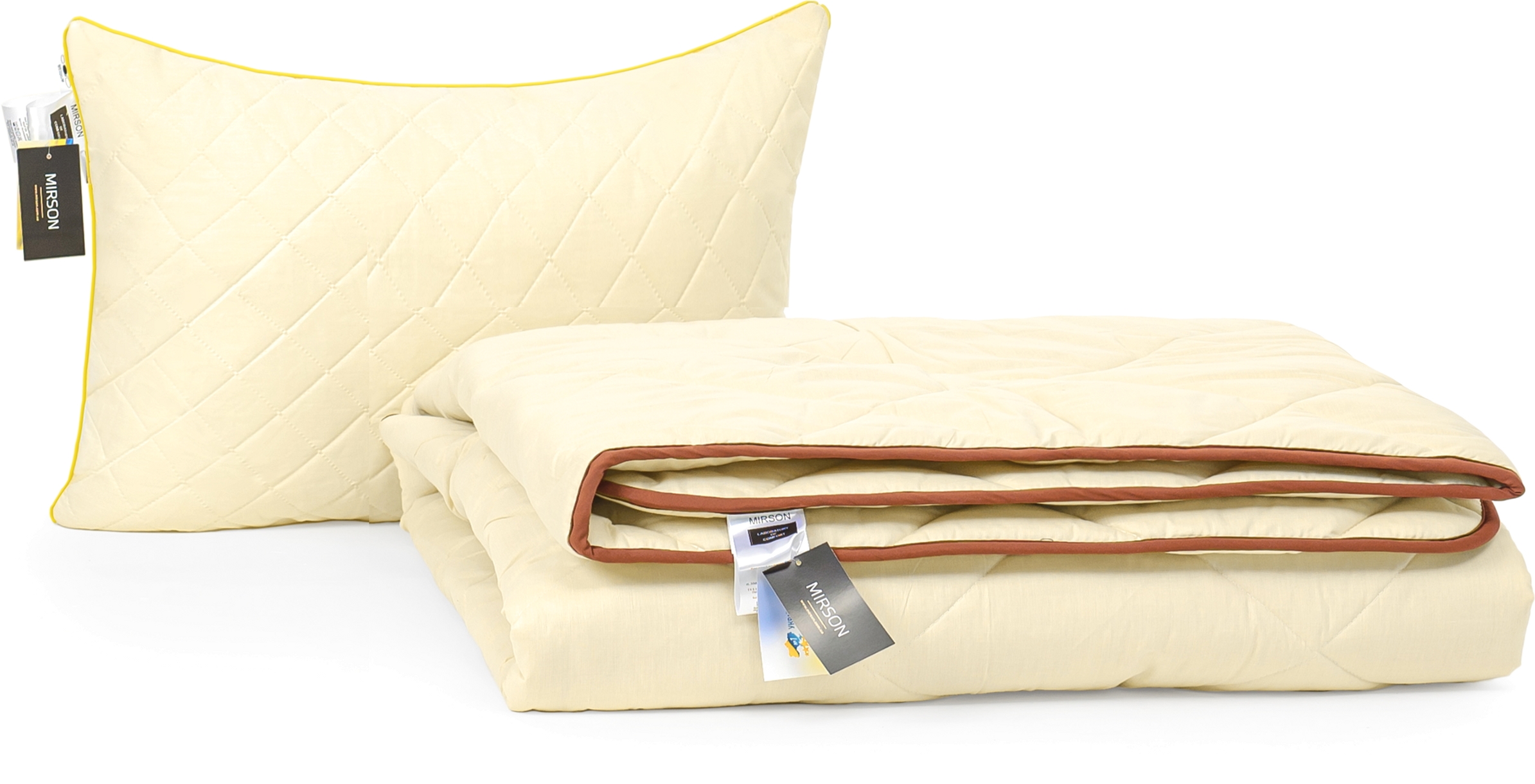 

Набор с шерстяным волокном Mirson Деми "Carmela" №3781 одеяло 155x215 см + подушка 50х70 см мягкая