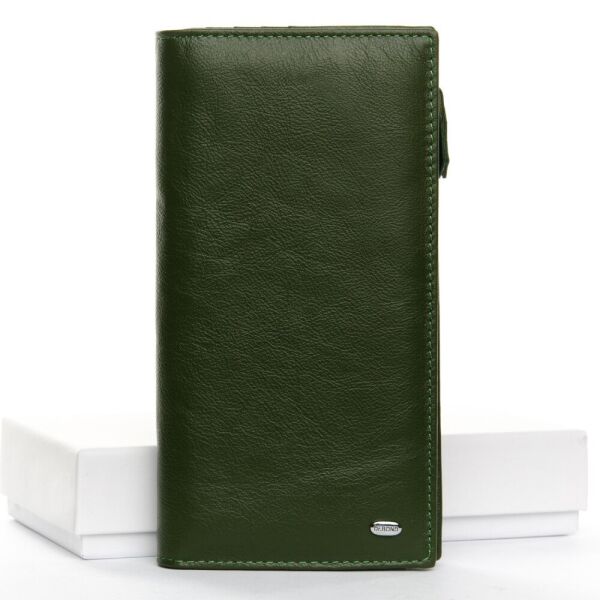 

Женское портмоне Classic кожа DR. BOND WMB-3M dark-green