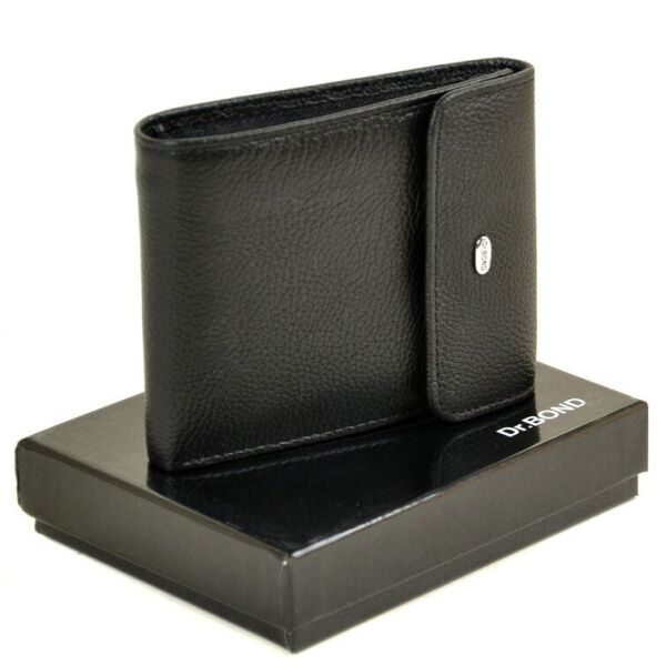 

Мужское кожаное портмоне Classik DR. BOND M55 black