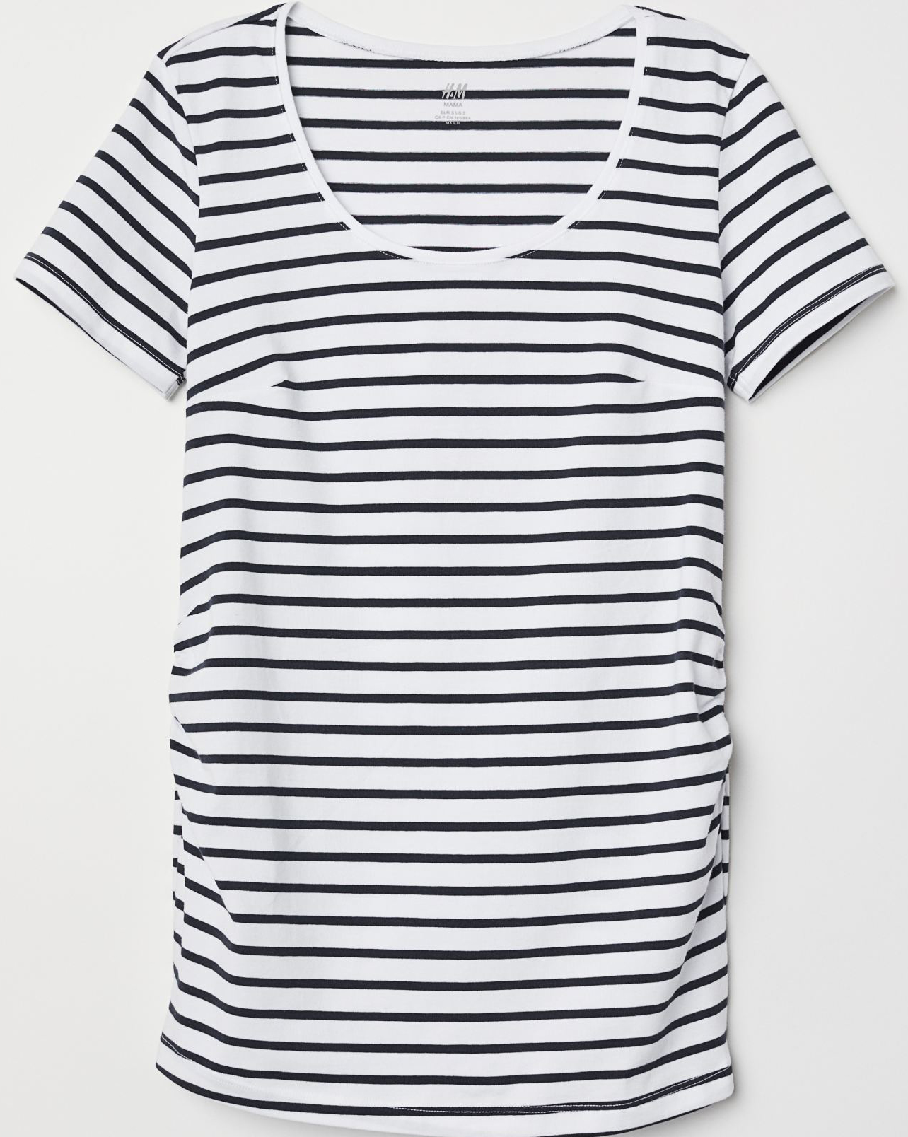 

Футболка для беременных H&M 5486036RP21 XL Белая с черным
