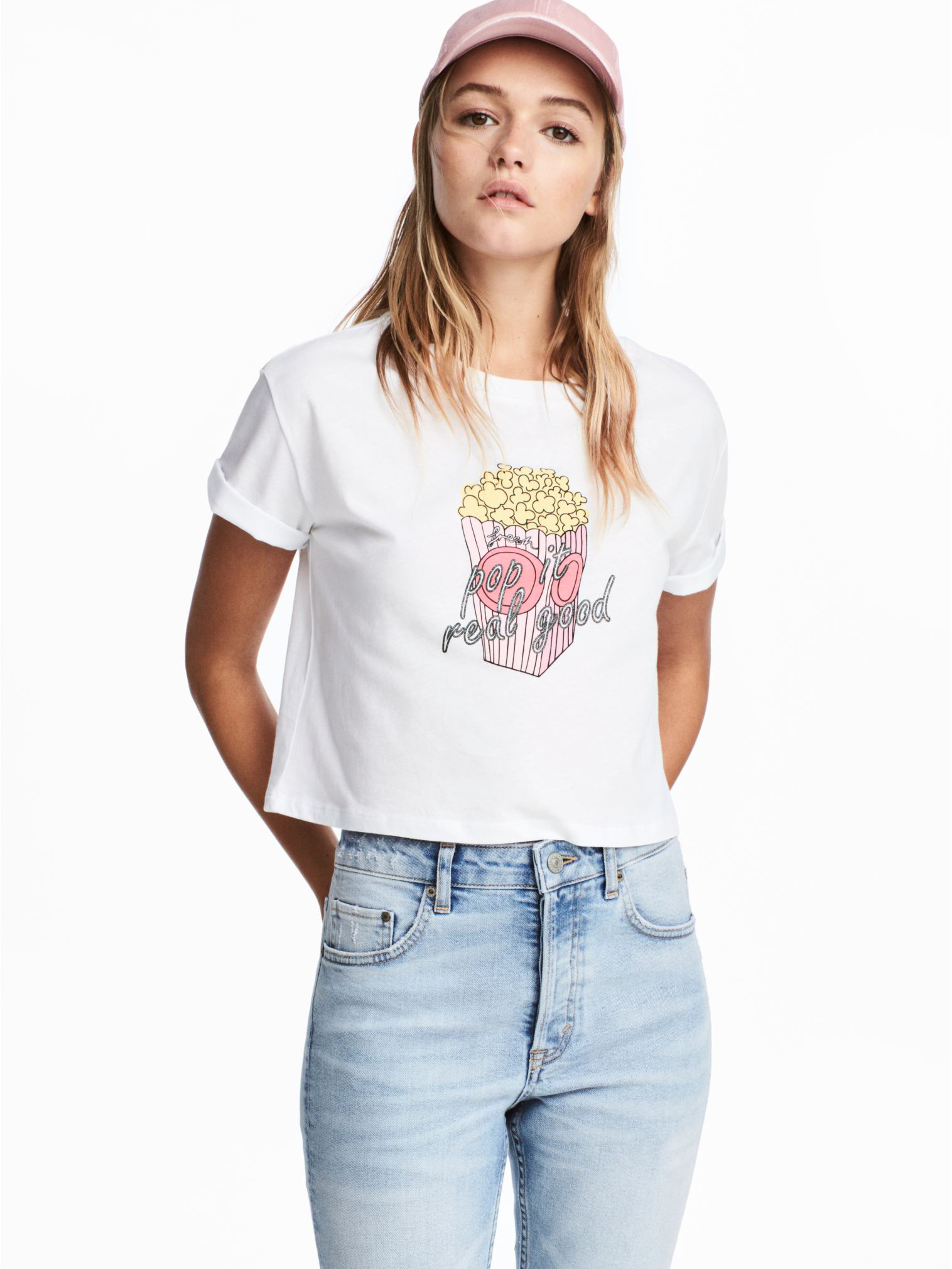 

Футболка H&M 5267086RP6 M Белая