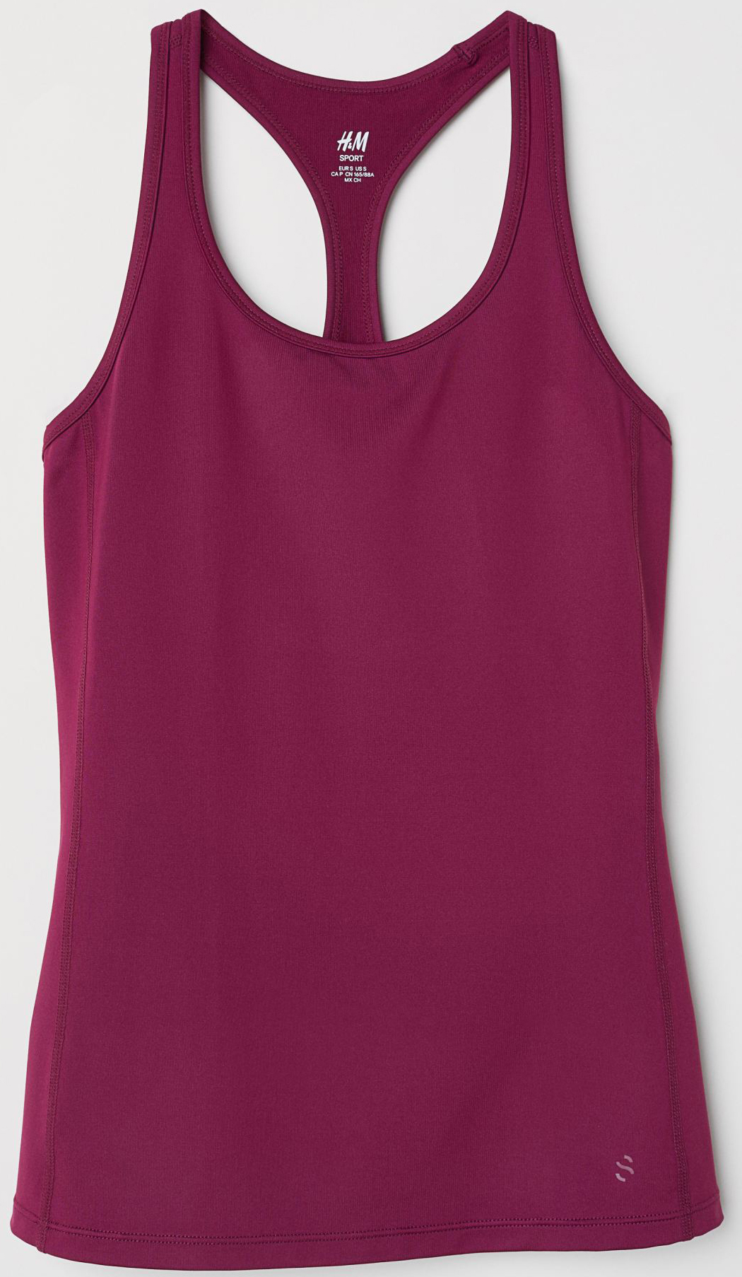 

Майка спортивная H&M Sport 5863077RP21 XL Сливовая