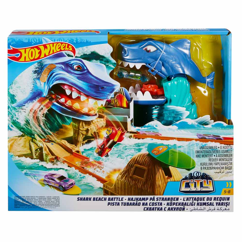 

Игровой набор детский трек Hot Wheels Охота на акулу (FNB21)