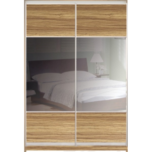 

Шкаф купе Классик 1 ДСП/Тонированое зеркало-9 1500x2100x450 двухдверный Matroluxe