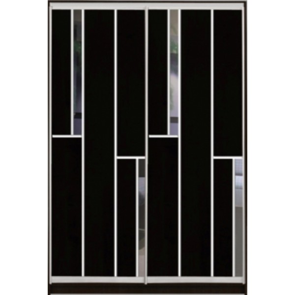 

Шкаф купе Стандарт 3 ДСП/Зеркало-8 1500x2300x600 двухдверный Matroluxe