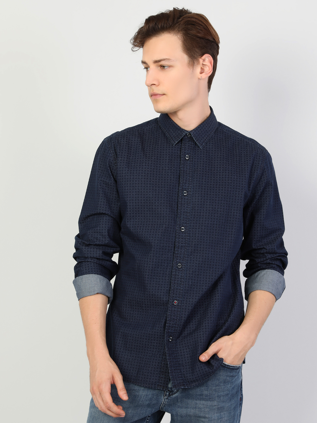 

Рубашка Colin' CL1047916INV  Indigo, Рубашка Colin's CL1047916INV S Indigo