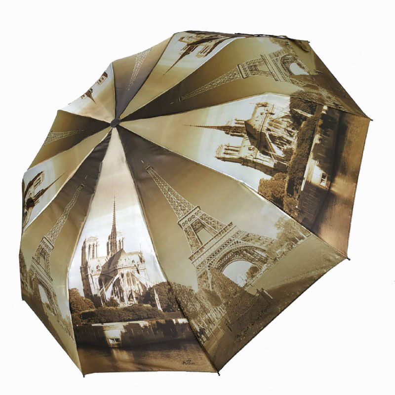 

Женский зонт полуавтомат Flagman складной c принтом Ночной город (Z135-5)