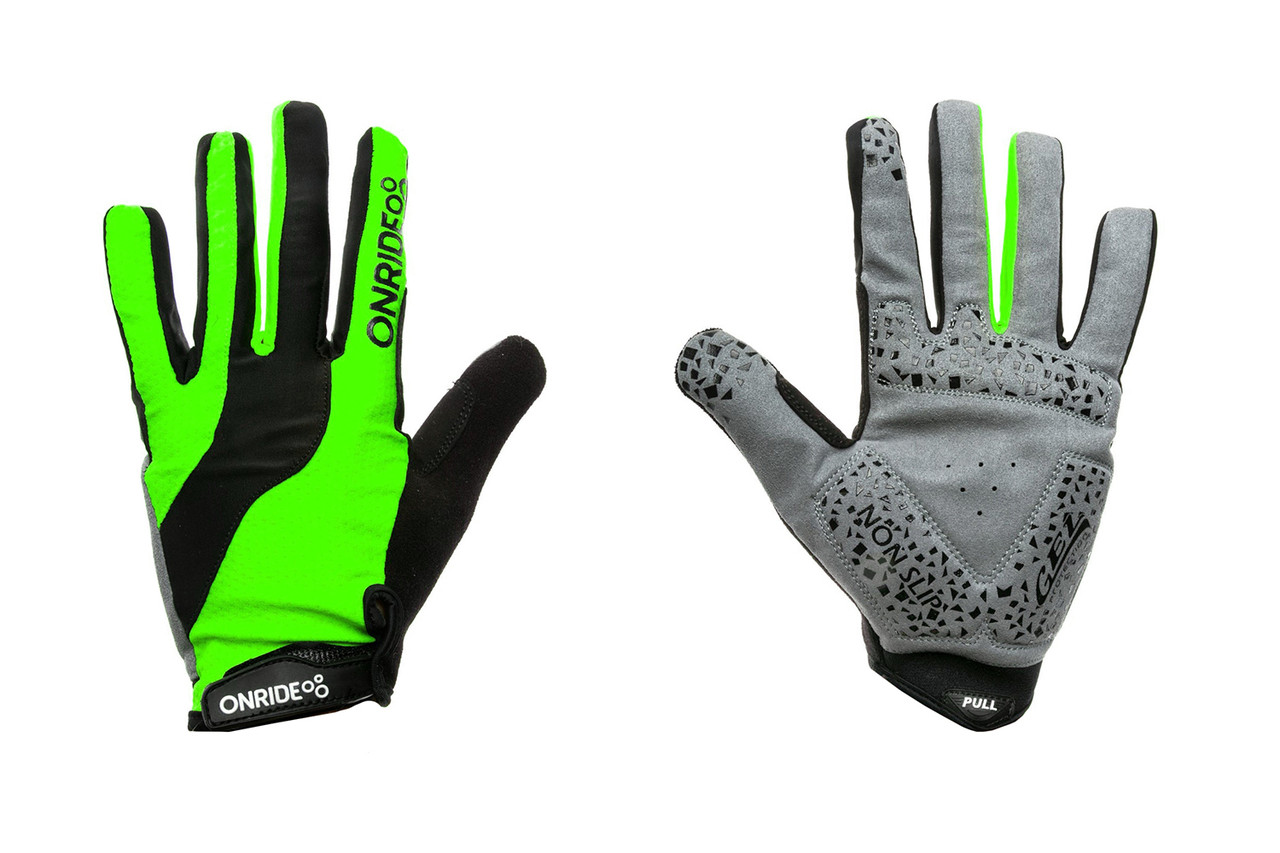 

Рукавички велосипедні Onride Long S Black-Green (2956563230192)