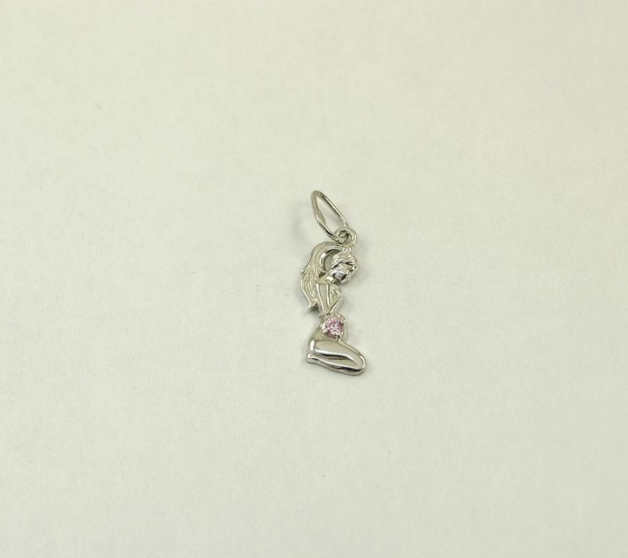 

Подвеска беременная девушка Maxi Silver 7375