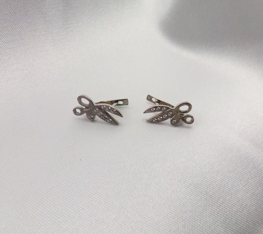 

Серьги ножницы Maxi Silver 5186