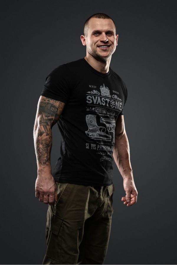 

Футболка чоловіча Sva Stone Para Bellum XL чорна
