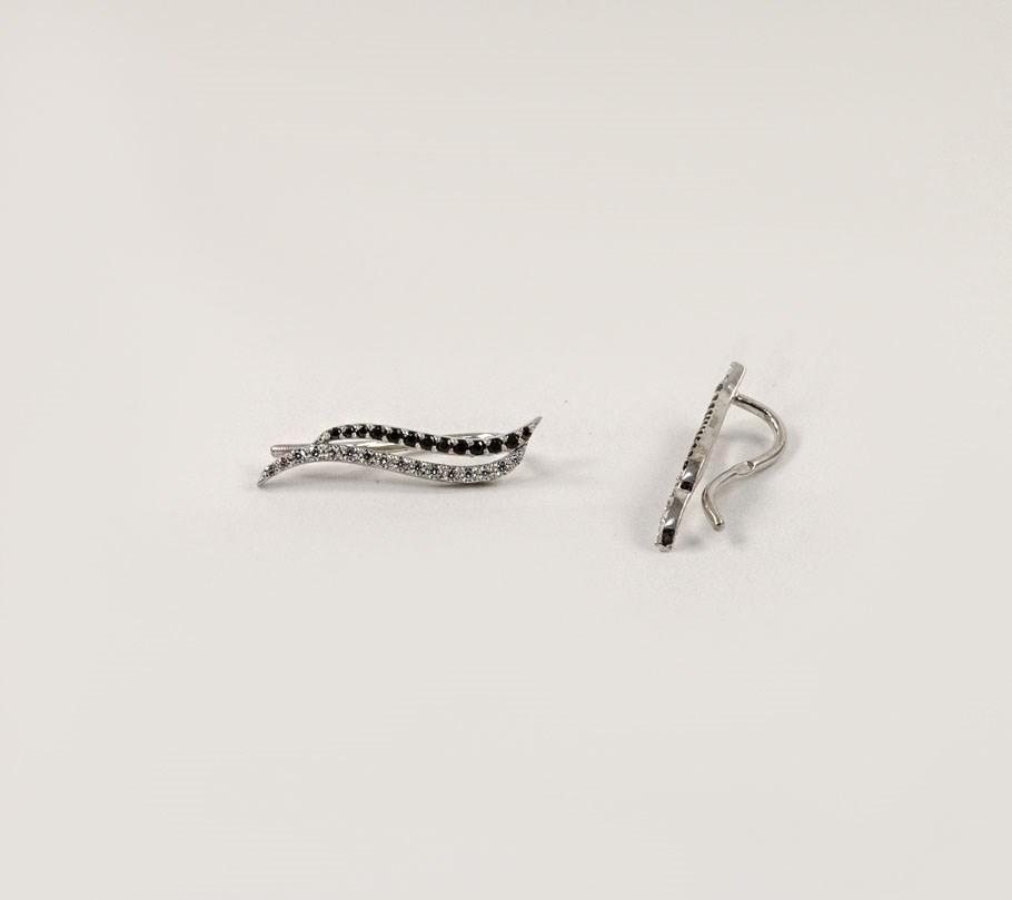 

Серьги вдоль мочки уха Maxi Silver 8371