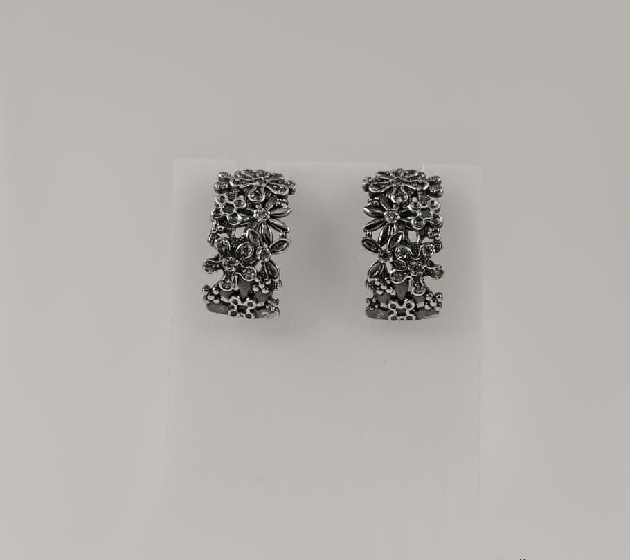 

Серьги с цветочками Maxi Silver 8095