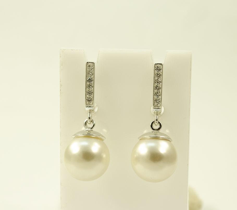 

Сережки с большим жемчугом Maxi Silver 8616