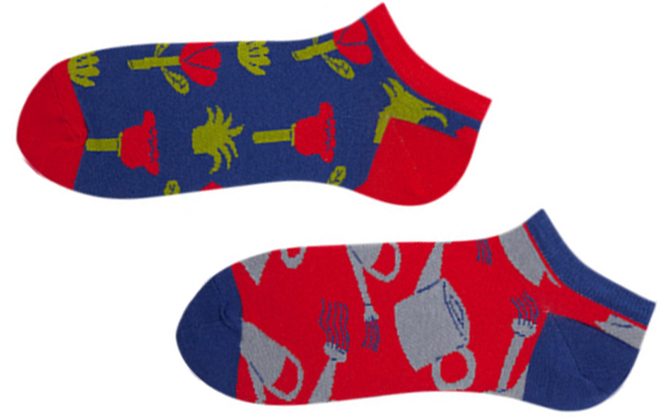 

Носки короткие Sammy Icon Jardin Short - Blue/Red, Носки короткие Sammy Icon Jardin Short 36-40 Blue/Red
