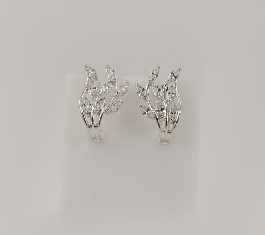 

Сережки лепестки Maxi Silver 8106