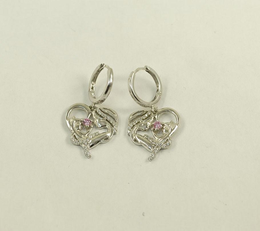 

Серьги мама и ребенок Maxi Silver 8197