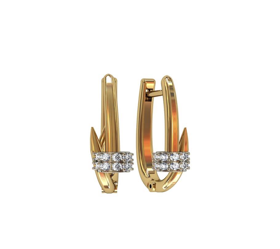 

Серьги гвоздь Maxi Silver 8502