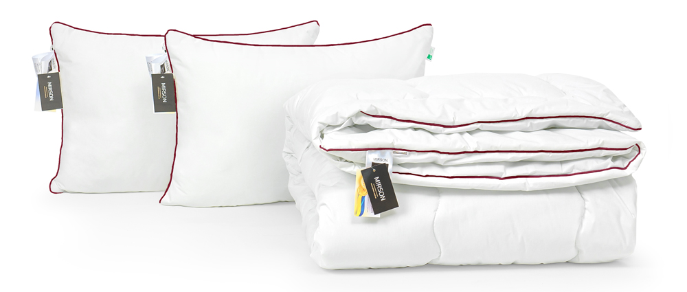 

Набор с эвкалиптовым волокном MirSon Зима Deluxe Hand Made №2675 Одеяло 172х205 + 2 подушки 50х70 упругие