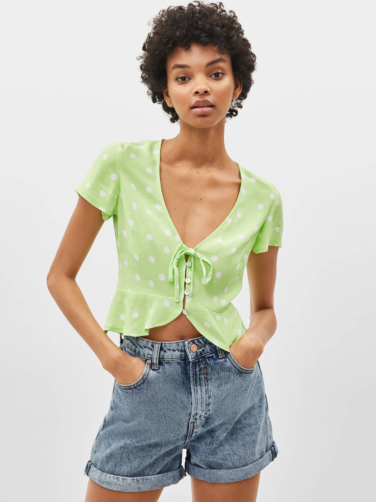 

Топ Bershka 00949168513  Салатовый, Топ Bershka 00949168513 XS Салатовый