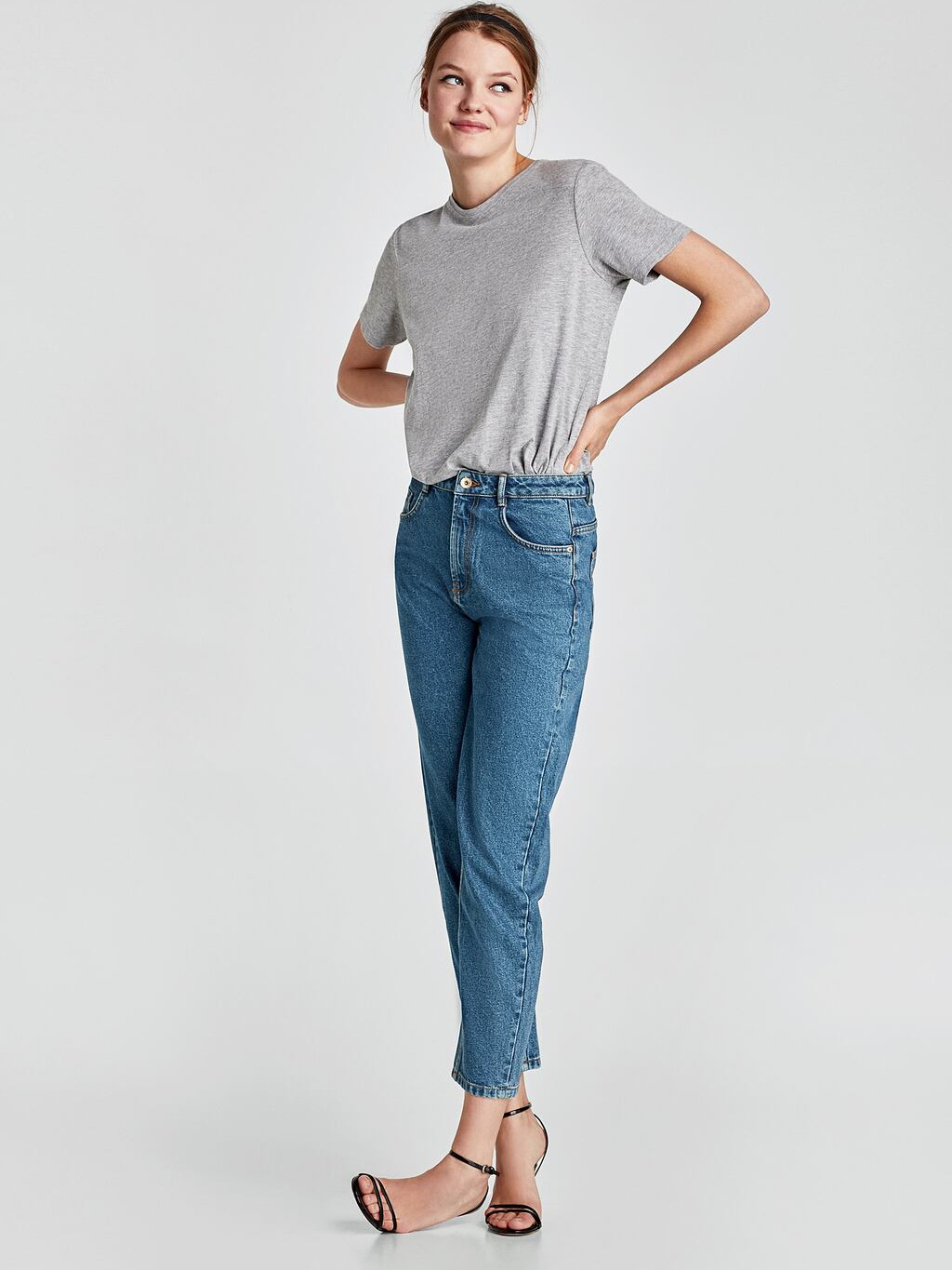 

Футболка Zara 04873018803 L Серая