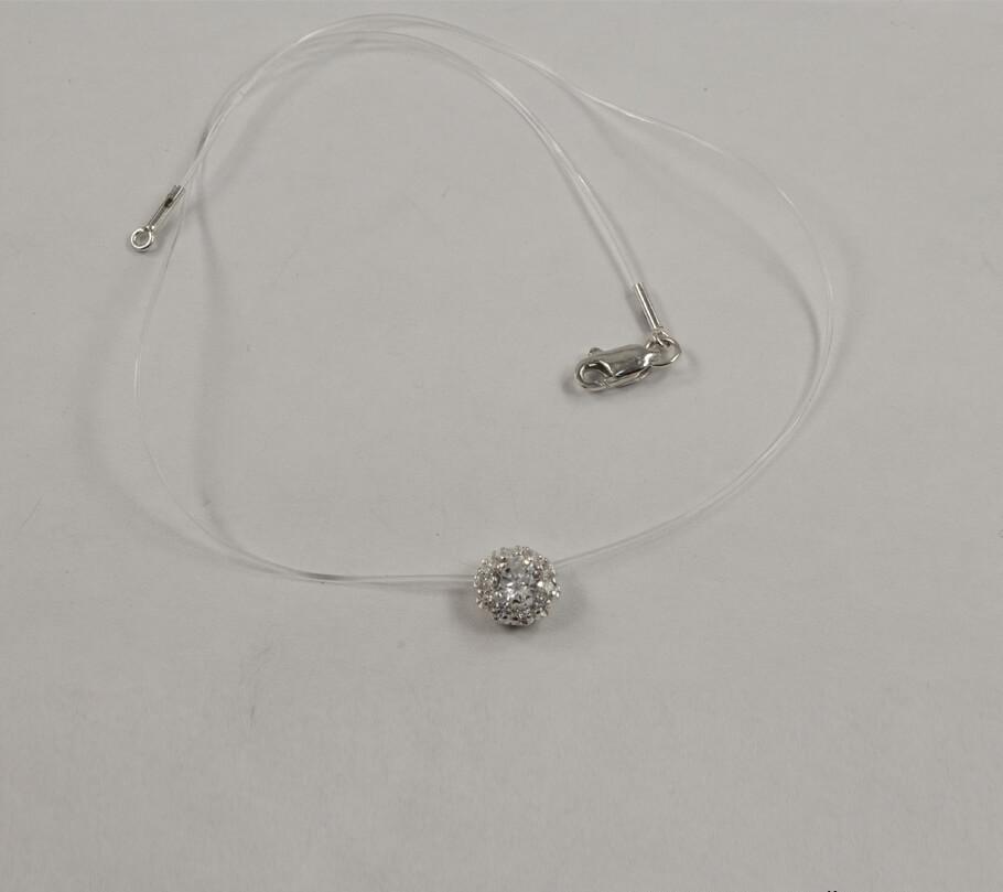 

Кулон на леске невидимка Maxi Silver 8023