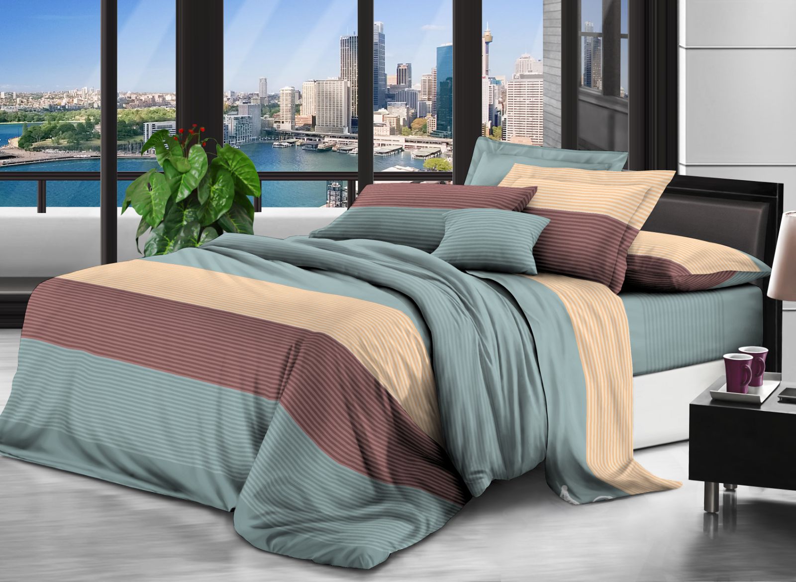 

Комплект постельного белья MirSon Бязь Premium №117 Milano 2 110х140