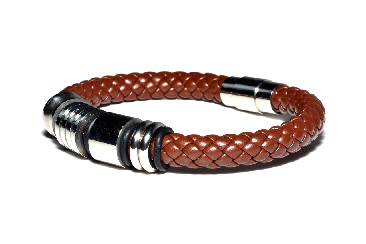 

Браслет Кожаный MS Bracelet Leather Brown 181msb мужской Коричневый 21 размер
