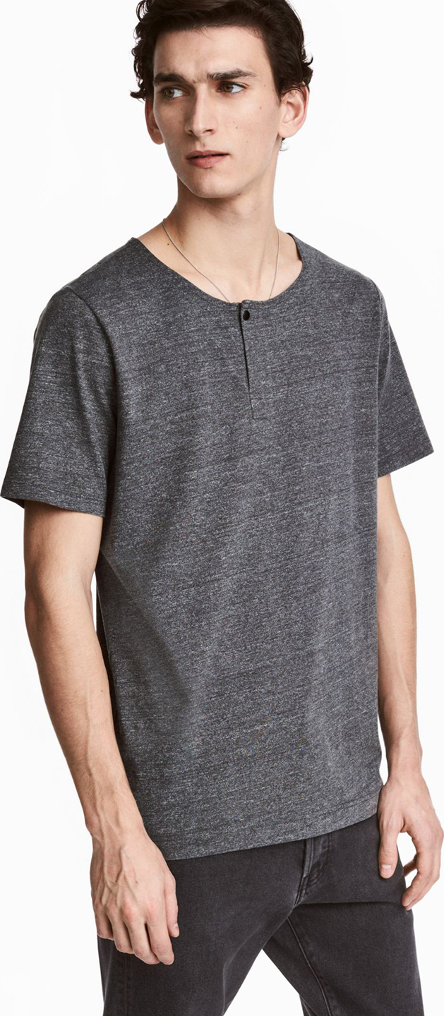 

Футболка H&M 469035 XS Темно-серая