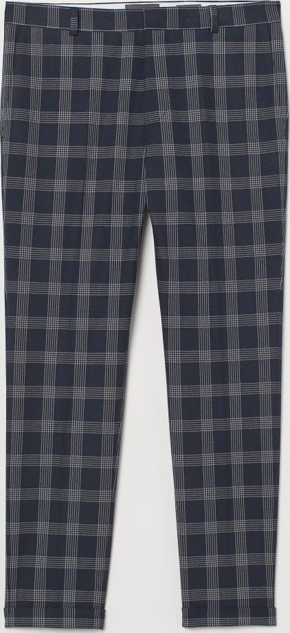 

Брюки H&M 060764151 54 Темно-синие с белым