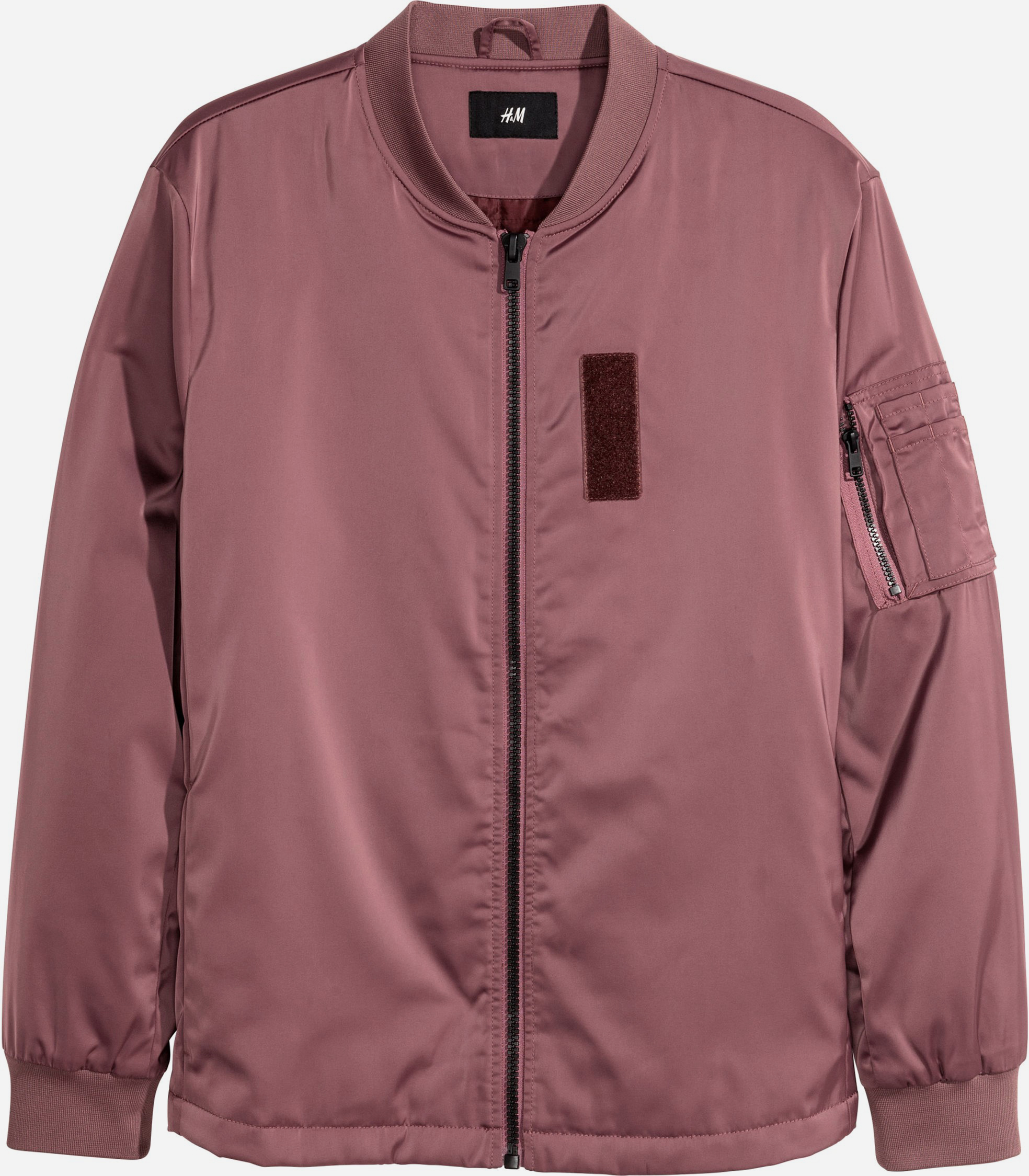 

Бомбер H&M 5487936-ACXV M Темно-розовый