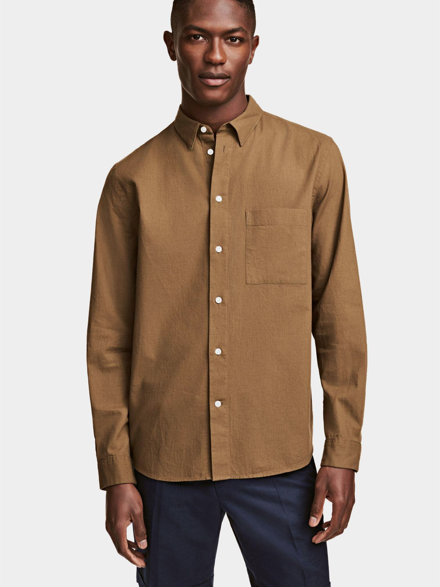 

Рубашка H&M 4746605-ACVE XL Коричневая