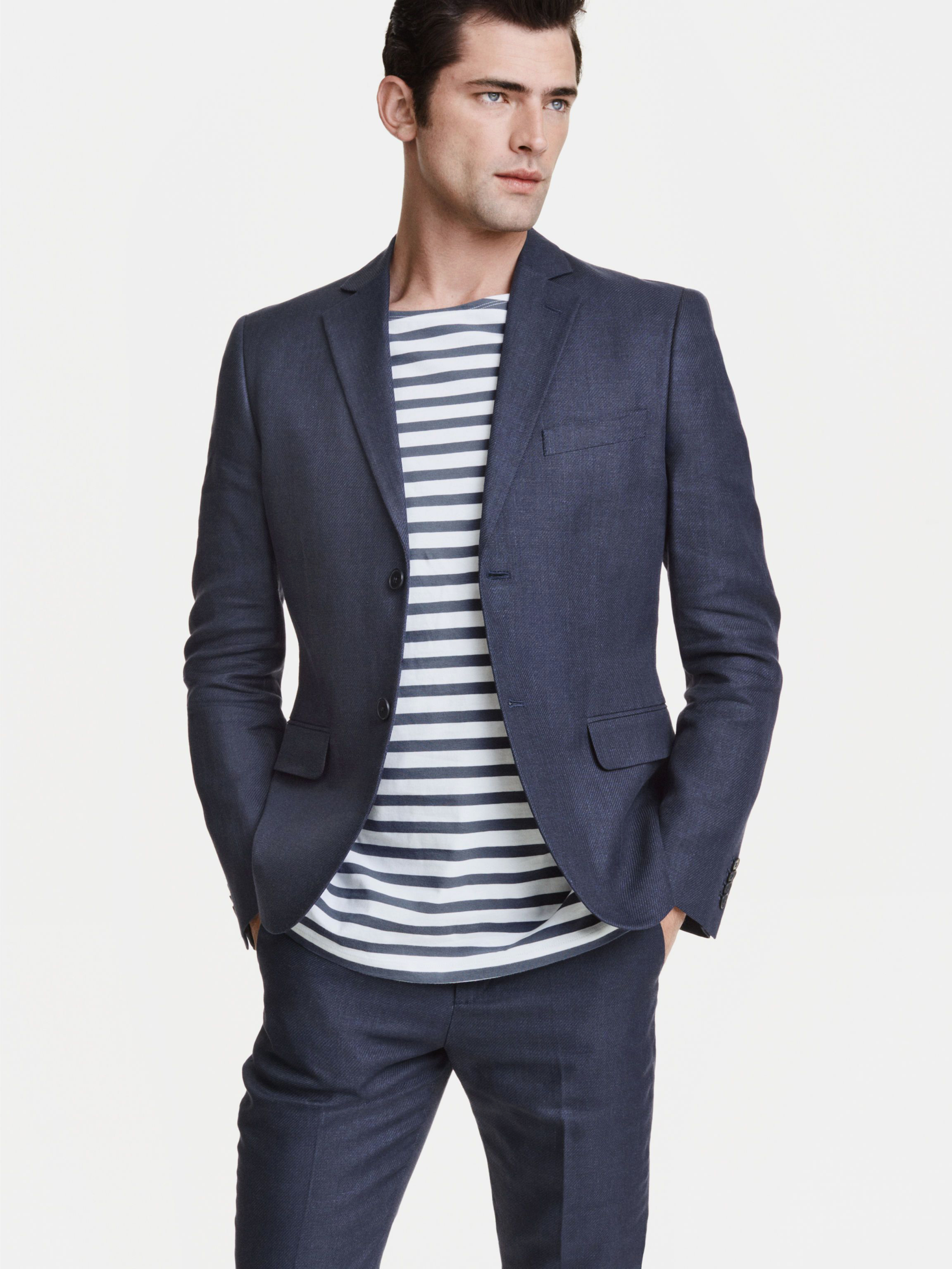 

Пиджак H&M 3412343-AAQJ 56 Темно-синий