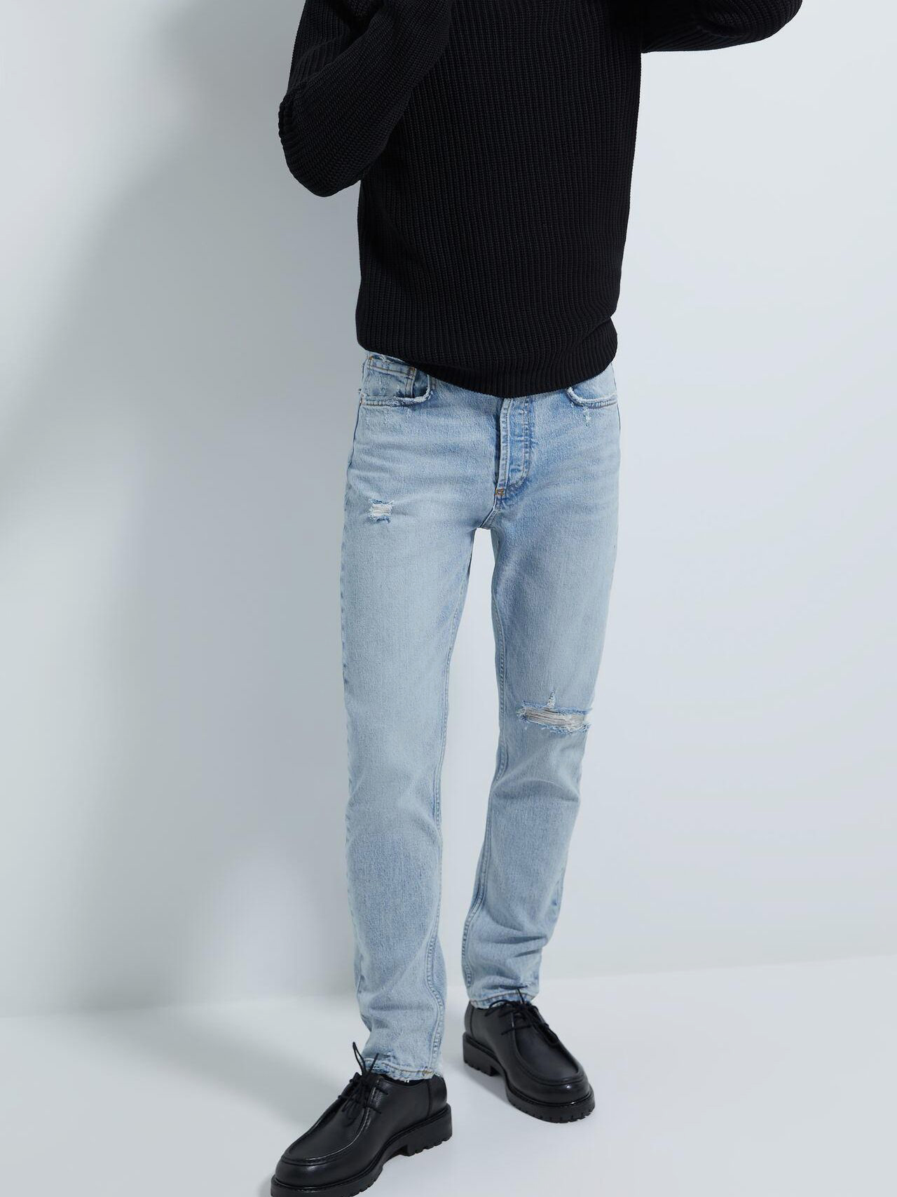 

Джинсы Zara 2553/351/407-AAVV 46 Белые с синим