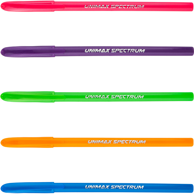 

Набор шариковых ручек Unimax Spectrum Fashion Ассорти цветов корпуса 1.0 мм Синий 50 шт (UX-135-02)