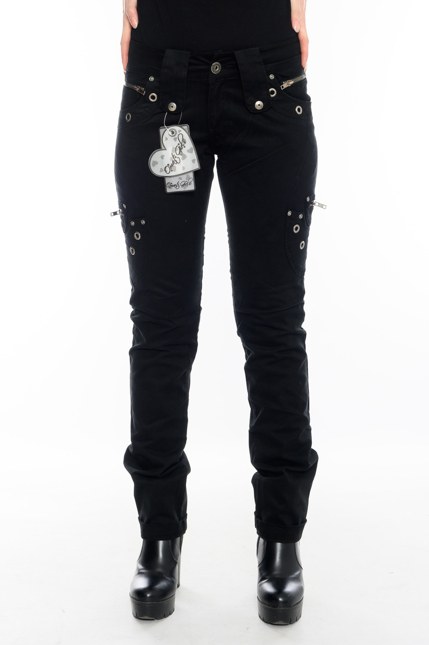 

Брюки OMAT jeans 9310 W 25 L 34 Черные